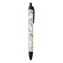 Chic-Imitat-GoldGlitzer-Rosen-Blumenstift