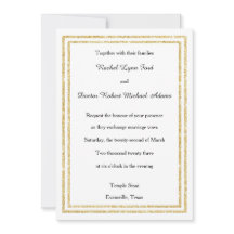 Chic Imitate Gold Glittered Trim - 12x18 Wedite Ei