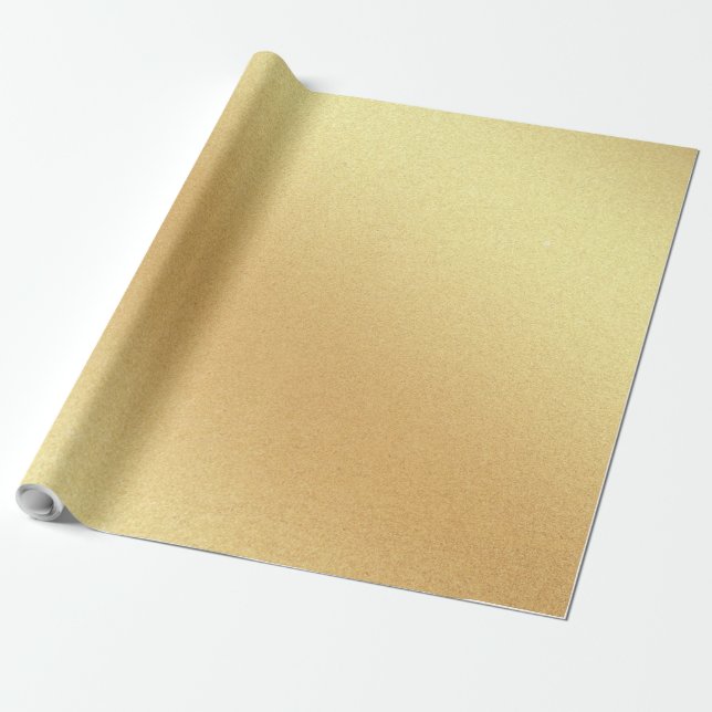 Chic Imitate Gold Glitzer Elegante Moderne Glossy  Geschenkpapier (Ungerollt)