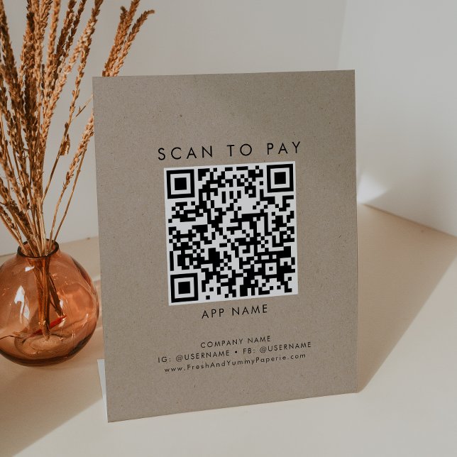 Chic Imitate Kraft Typografie Business Scan zu zah Sockelschild (Von Creator hochgeladen)