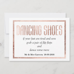 Chic Imitate Rose Gold Dancing Shoes signieren