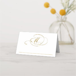 Chic Imitats Gold Foil Wedding Platzkarte Template