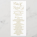 Chic Imitats Gold Foil Wedding Program Template Programm<br><div class="desc">Chic Imitate Gold Foil Hochzeitsvorgabe Programm Vorlage.</div>