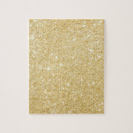 Chic Imitats Gold Glitzer Luxus Puzzle