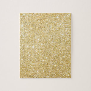 Chic Imitats Gold Glitzer Luxus Puzzle