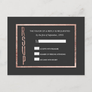 Chic Imitats Rose Gold UAWG Postkarten