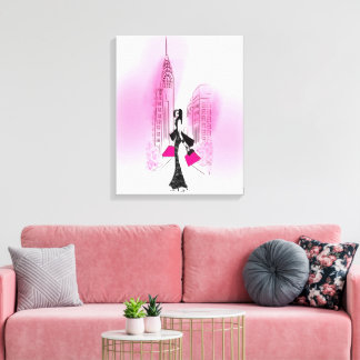Chic in New York City Stretched Canvas Print Leinwanddruck