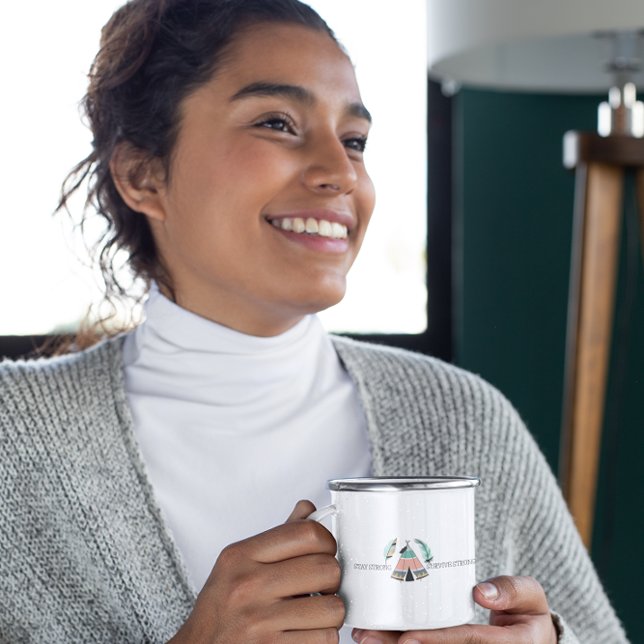 Chic Indigenous Native Teepee Inspirational Kaffeetasse (Zazzle Chic Indigenous Native Teepee Inspirational Coffee Mug)