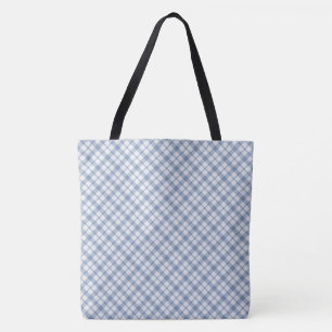 Chic Indigo Blau und Weiß Preppy Karo Muster