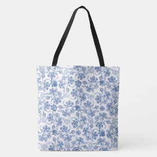 Chic Indigo Blau-Weiß-Muster