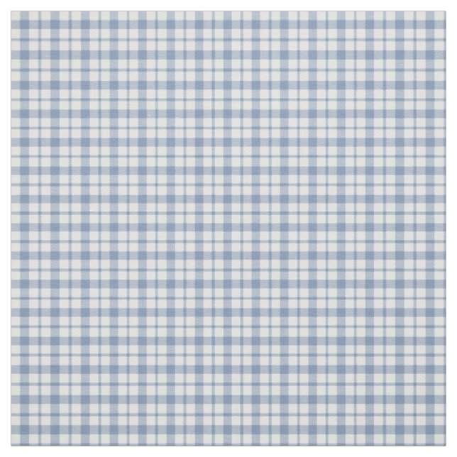 Chic-Indigo-Blau-weißes Preppy Karo-Gewebe Stoff (Muster)