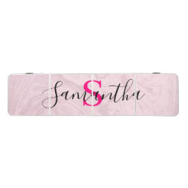 Chic Individuelle Name Pink Monogram Light Pink Ma Beer Pong Tisch