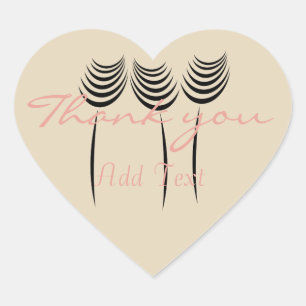 Chic Ink Art Danke Sticker