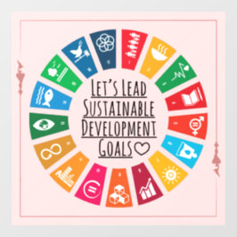 Chic Inspiration Corporate Geburtstagsbash Lead Fensteraufkleber