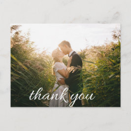 Chic Inspiriert Hochzeit Danke Postcard Postkarte