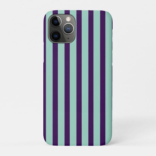 Chic iPhone 11 Pro Cases with Bold Stripe Design (Rückseite)