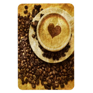 Chic Java cappuccino Kaffeebohnen Kaffee Lover Magnet