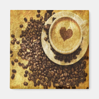 Chic Java cappuccino Kaffeebohnen Kaffee Lover Magnet
