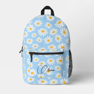 Chic Kawaii Floral Pattern Individuelle Name druck Bedruckter Rucksack