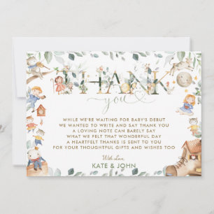 Chic Kinderzimmer Rhyme Greenerenery Baby Shower B Dankeskarte