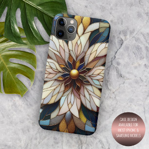 Chic-Klassiker-Buntglas-Blumen-Kunstmuster Case-Mate iPhone Hülle