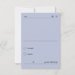 Chic, kühne, minimalistische französische graue Ho RSVP Karte
