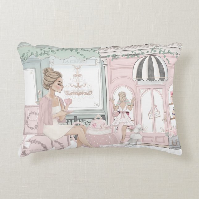 Chic Ladys French Bakery Teatro Sociale Basso Dekokissen (Vorderseite)