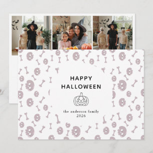 Chic Landschaft Staubiger Totenkopf 3 Foto Hallowe Feiertagskarte