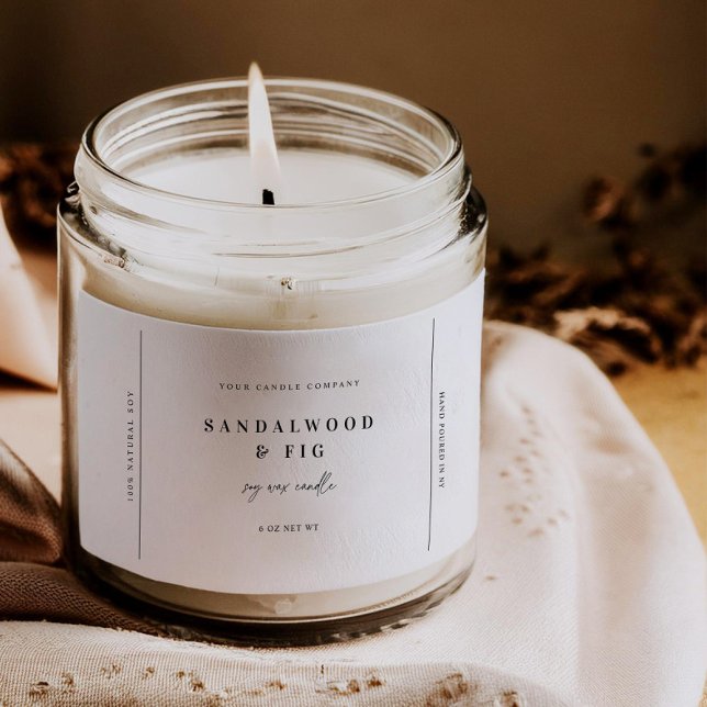 Chic Large Jar Candle Label Sticker Business-Tag Lebensmitteletikett (Von Creator hochgeladen)