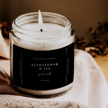 Chic Large Jar Candle Label Sticker Business-Tag