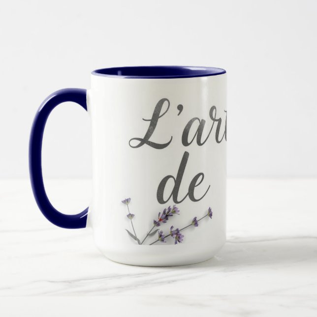 Chic L'Art de Vivre French Quote Home Decor Tasse (Links)