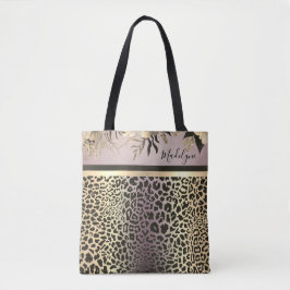 Chic Lavender Gold Leopard Safari