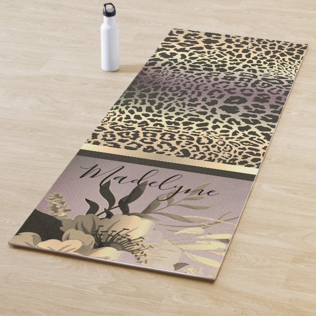 Chic Lavender Gold Leopard Safari Yogamatte (Beispiel)