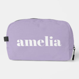 Chic Lavender Lila Monogram Waschbeutel