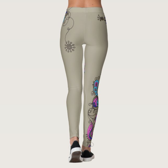 Chic - Leggings Blume / Florals (Rückseite)