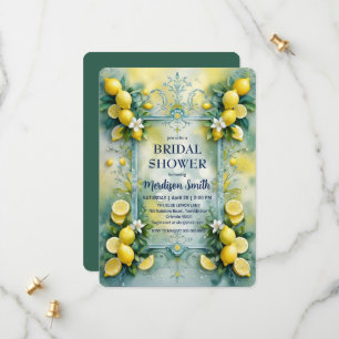 Chic Lemon Mediterranean Summer Brautparty Save The Date