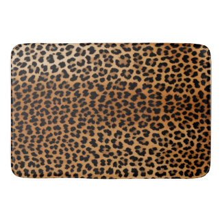 Chic Leopard Print Bath Mat Glamoratti  Badematte