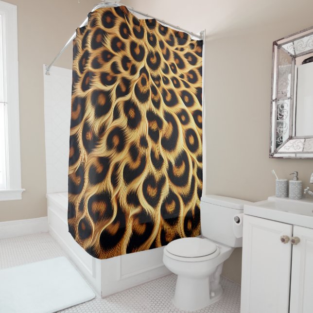 Chic Leopard Print Duschvorhang (Beispiel)
