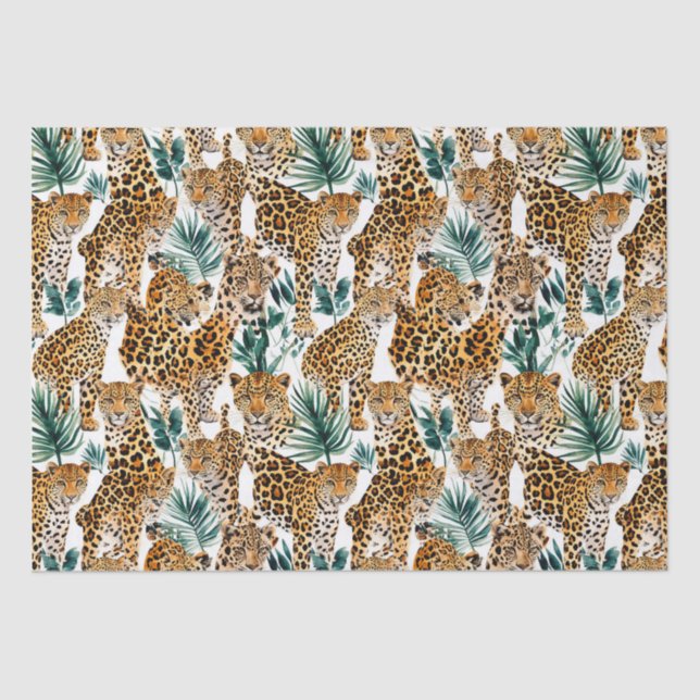 Chic Leopard Print Wrapping Paper - Bold & Stylish Seidenpapier (Vorderseite)