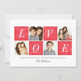 Chic Liebe 4 Foto Collage Valentinstag Feiertagskarte