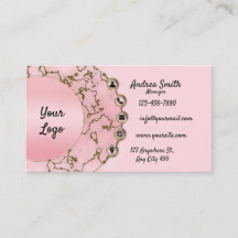 Chic Light Blush Pink Marble Gold Glitzer Script