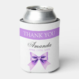 Chic Lila Bow Coquette Girl Sweet 16 Geburtstag Dosenkühler