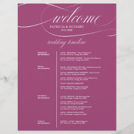 Chic Lila Cassis 4 Tage Hochzeitreise