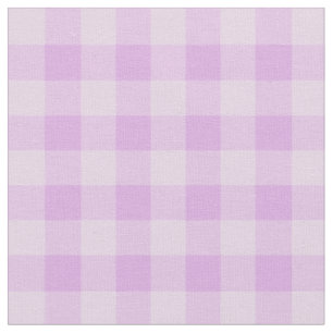 Chic Lila Gingham Kariert Pattern Stoff