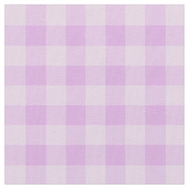 Chic Lila Gingham Kariert Pattern Stoff (Nahaufnahme)