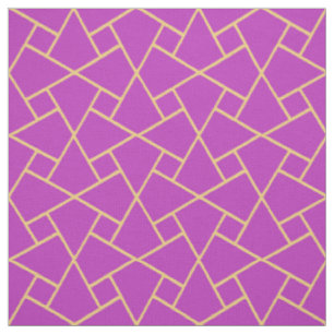 Chic lila, Gold-Effekt islamisches geometrisches Stoff