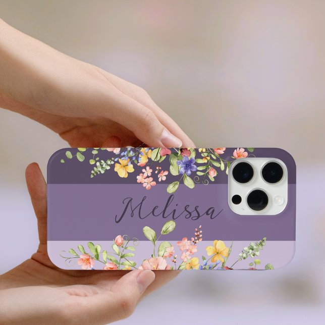 Chic Lila Palette Blooms Wildblumen Case-Mate iPhone Hülle (Von Creator hochgeladen)