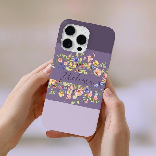 Chic Lila Palette Blooms Wildblumen Case-Mate iPhone Hülle (Von Creator hochgeladen)