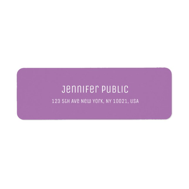 Chic Lila Template Modernes Skript Beruflich (Vorne)