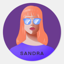 Chic lila und elegant